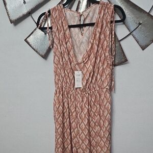 Leave L8fe Cupshe Sleeveless V-Neck Pink Patterned Women’s Jumper